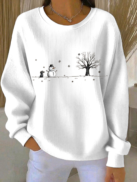 Women's Christmas Print Casual Sweatshirt