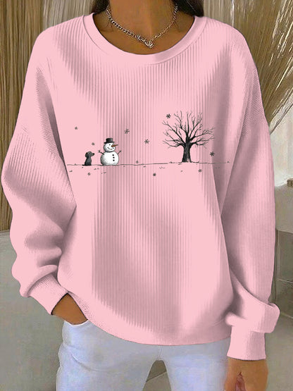 Women's Christmas Print Casual Sweatshirt