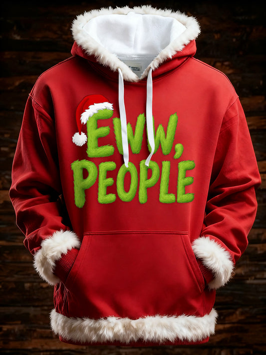 Men's Christmas Print Casual Hoodie