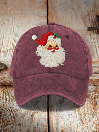 Unisex Santa Print Hat
