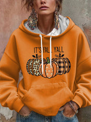Women’s IT’S FALL Y’ALL Hoodie Orange / S
