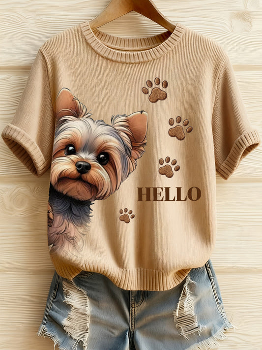 Women's Animal Print Commemorative T-Shirt