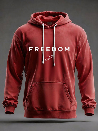 Men's Freedom Patriot Printed Hoodie