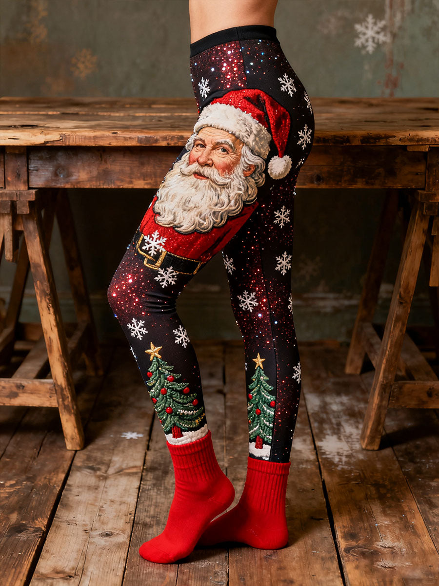 Women's Christmas Art Printed Leggings