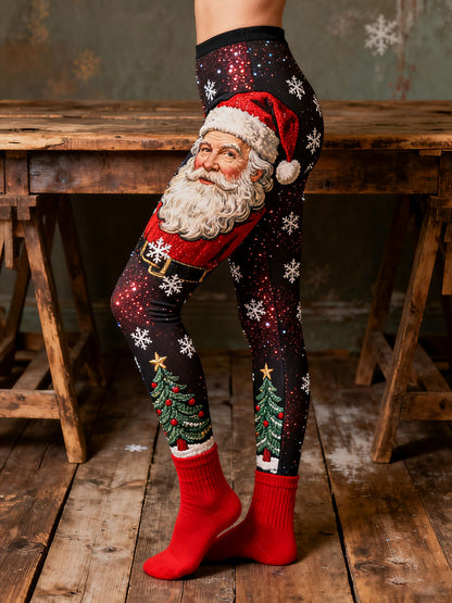 Women's Christmas Art Printed Leggings