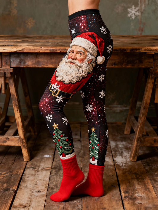 Women's Christmas Art Printed Leggings