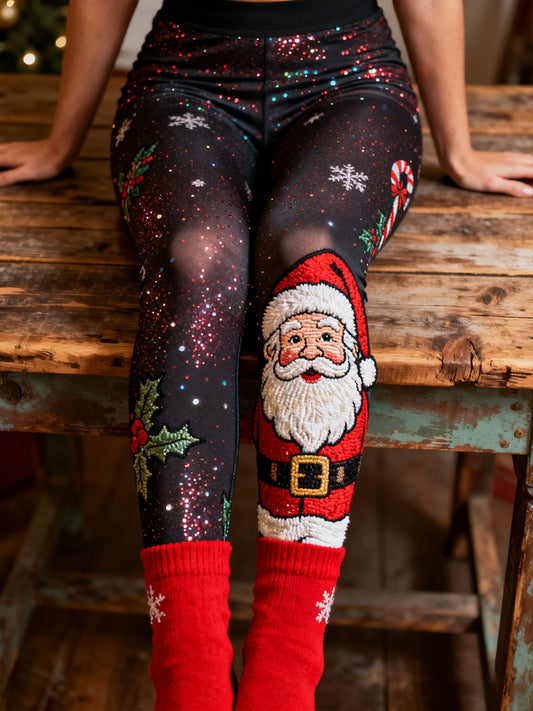 Women's Christmas Art Printed Leggings