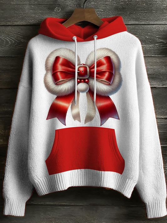 Womens' Christmas Printed Round Neck Comfortable Sweater