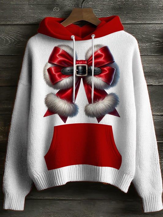 Womens' Christmas Printed Round Neck Comfortable Sweater