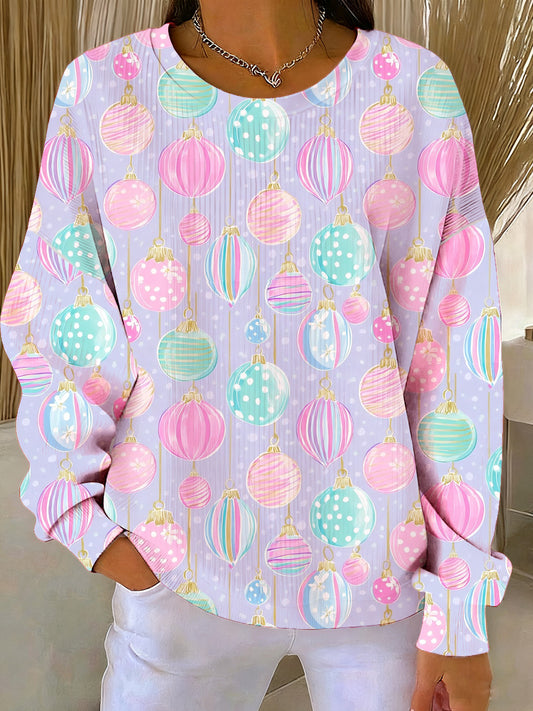 Women's Christmas Animal Print Commemorative Sweatshirt