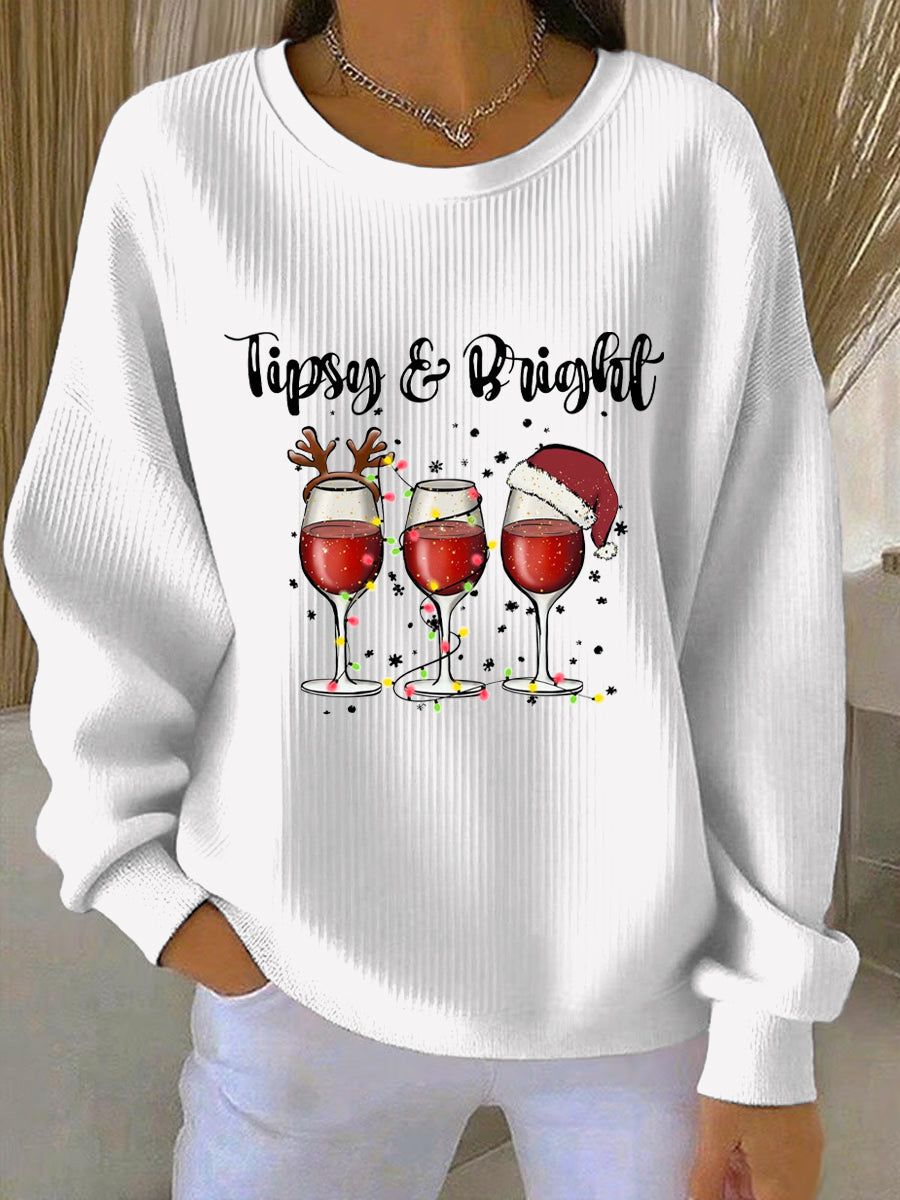 Women's Christmas Print Casual Sweatshirt