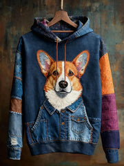 Women’s Corgi Print Hoodies As picture / S