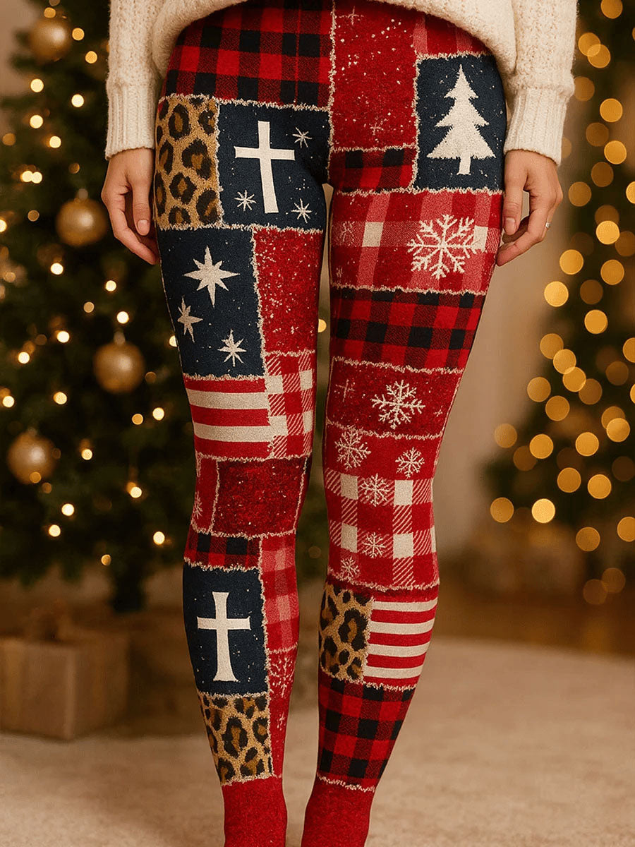 Women's Women's Christmas Faith Print Bottoms