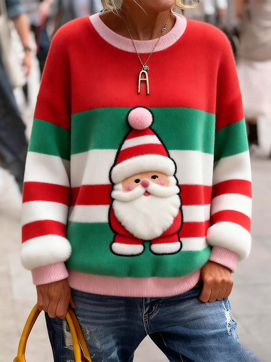 Women's Santa Claus Fleece Sweatshirts