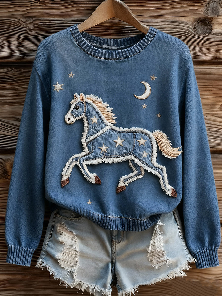 Women's horse print tops