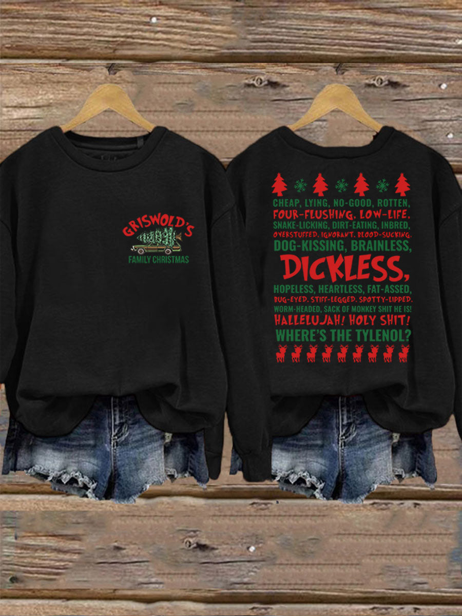 Women's Christmas Print Casual Sweatshirt