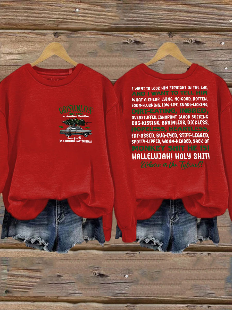 Women's Christmas Print Casual Sweatshirt