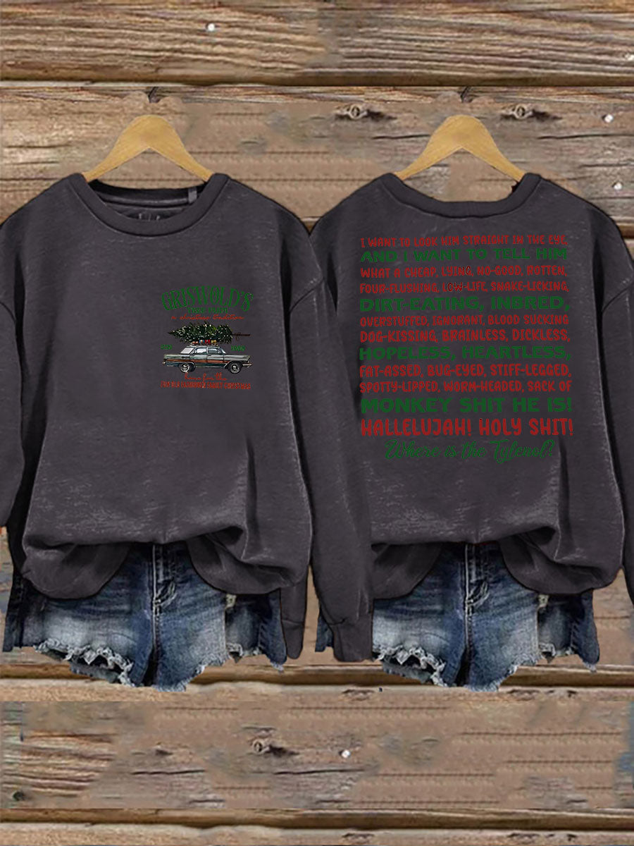 Women's Christmas Print Casual Sweatshirt