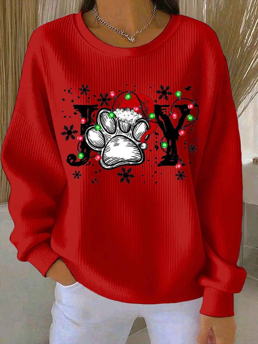Women's Christmas Print Casual Sweatshirt