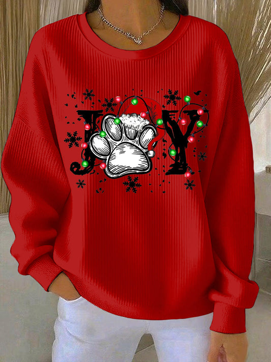 Women's Christmas Print Casual Sweatshirt