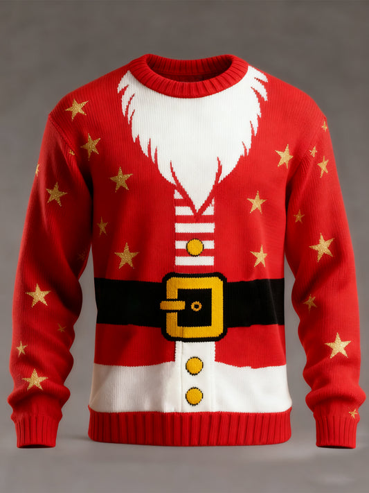 Men's Christmas Printed Casual imitation sweater