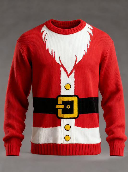 Men's Christmas Printed Casual imitation sweater
