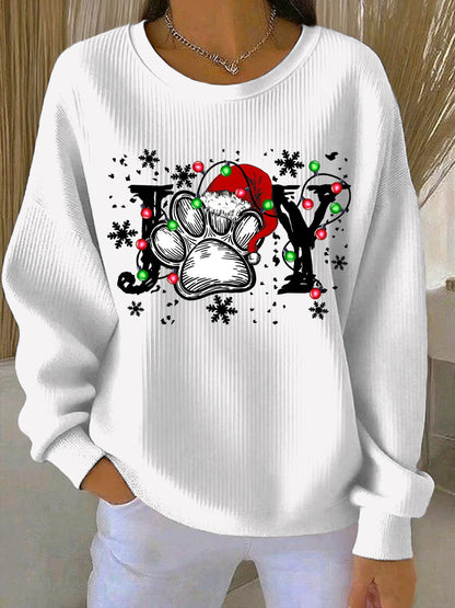 Women's Christmas Print Casual Sweatshirt