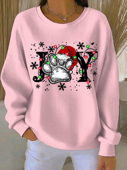 Women's Christmas Print Casual Sweatshirt