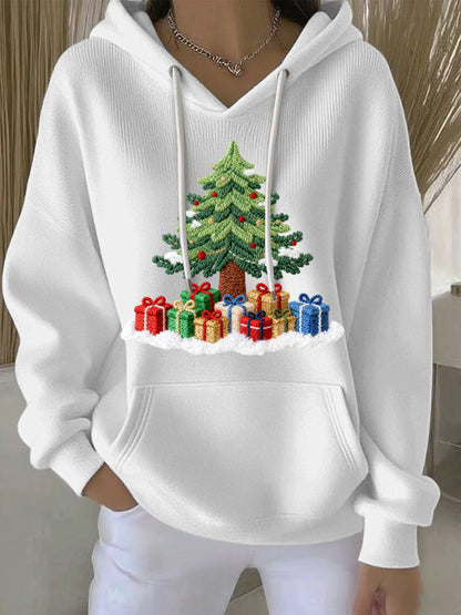 Women's Christmas Print Casual Hoodie