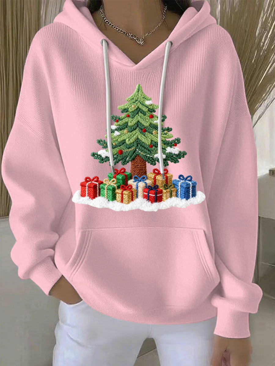 Women's Christmas Print Casual Hoodie