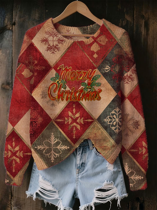 Women's Art Print Commemorative Casual Sweater