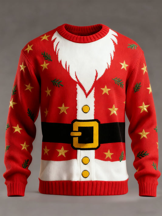 Men's Christmas Printed Casual imitation sweater