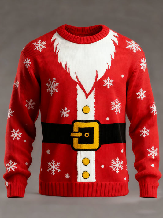 Men's Christmas Printed Casual imitation sweater
