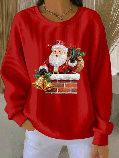 Women's Christmas Print Casual Sweatshirt