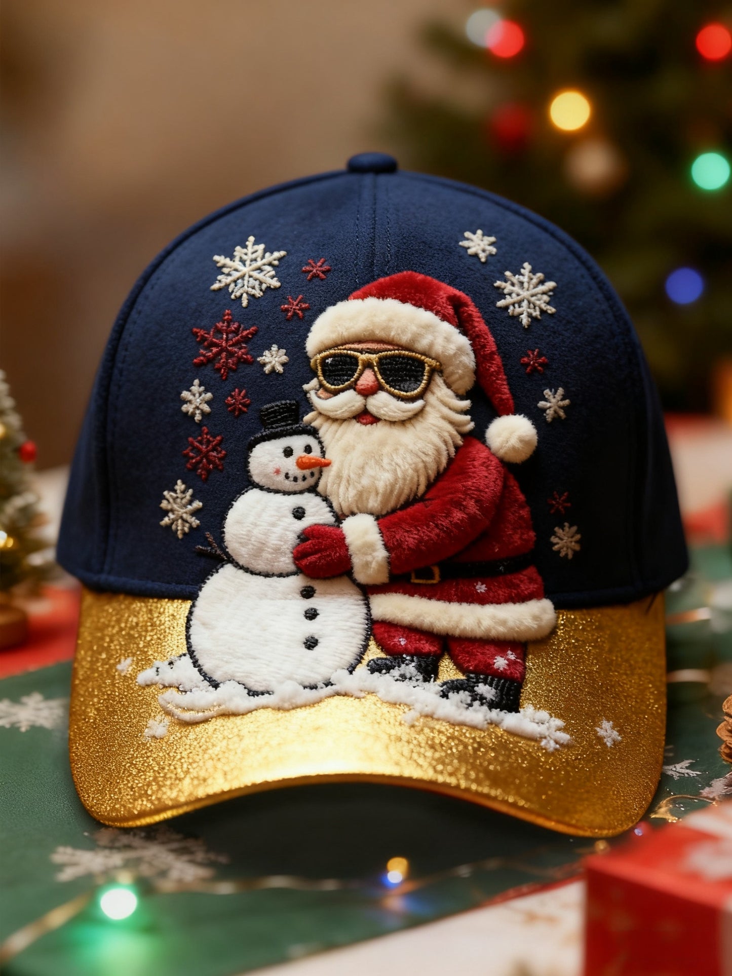 Retro Christmas Santa Claus Snowman Casual Hat
