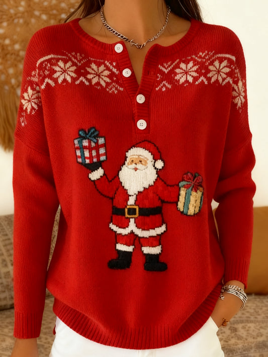 Women's Vintage Christmas Gifts Long-sleeve Sweater