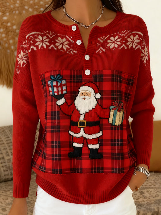 Women's Vintage Christmas Gifts Long-sleeve Sweater