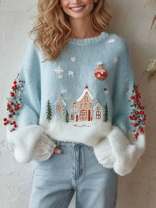 Women's Vintage Christmas Knitted Sweater