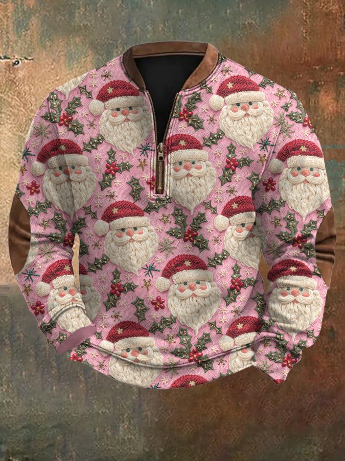 Men's Retro Christmas Printed Sweatshirt