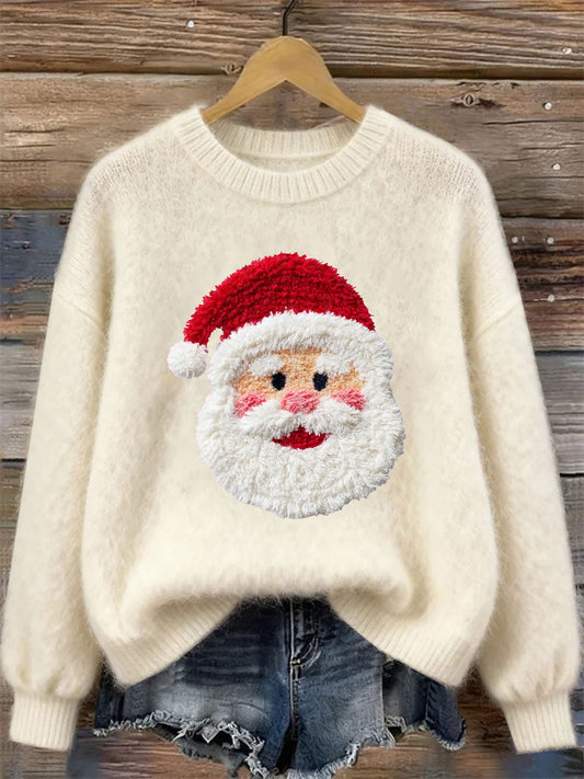 Women's Santa Claus Print Casual Top