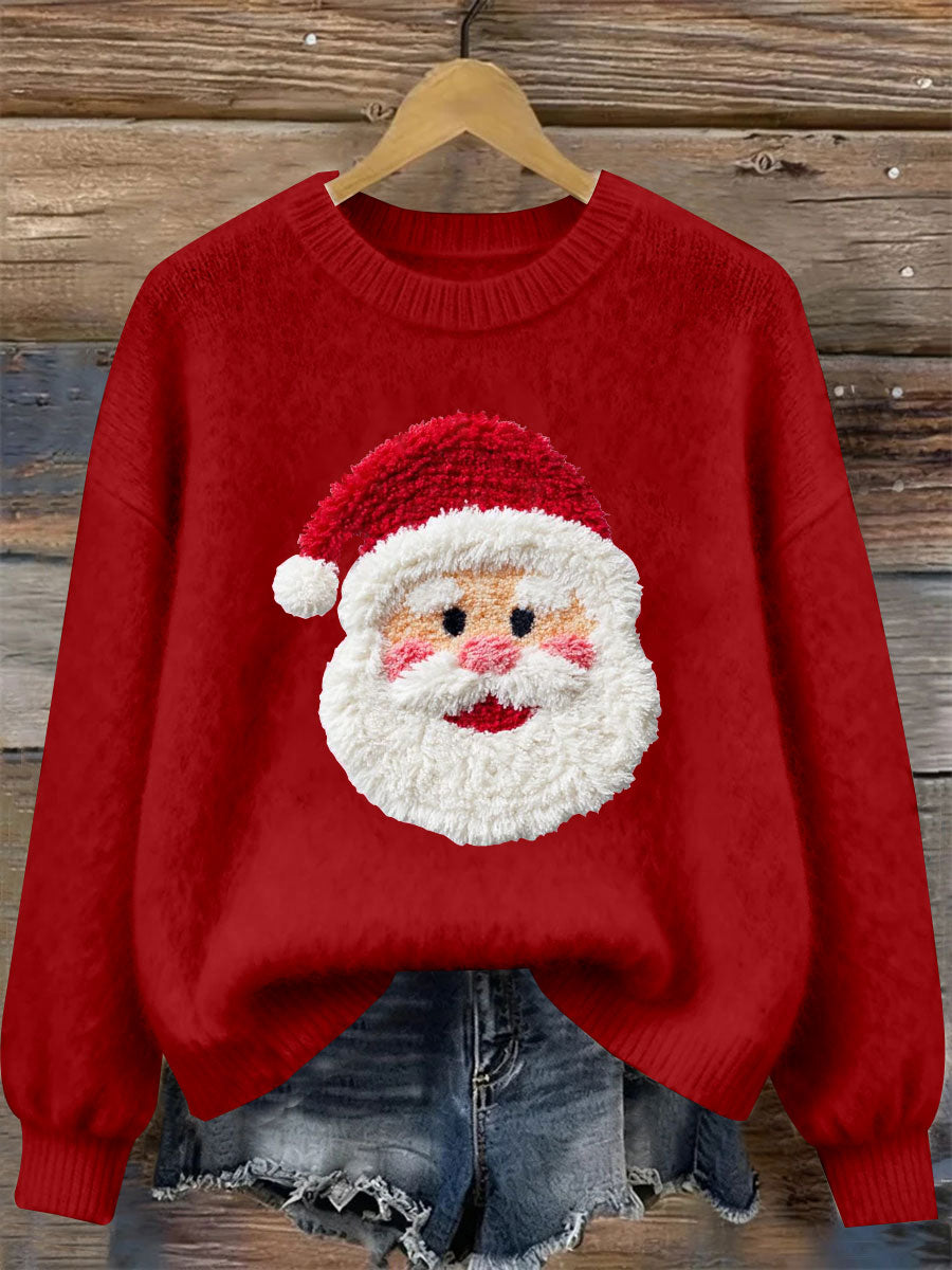 Women's Santa Claus Print Casual Top
