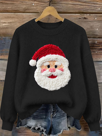 Women's Santa Claus Print Casual Top