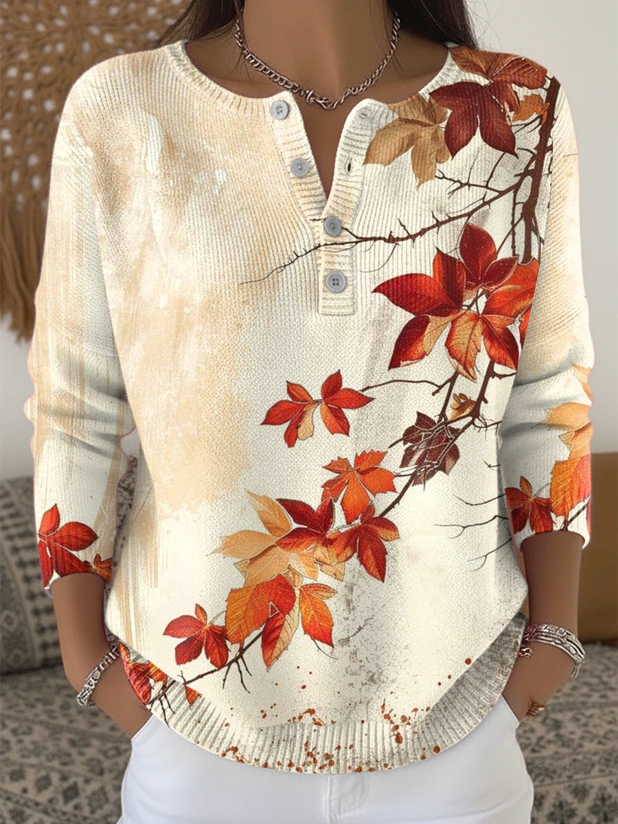 Women's Maple Leaf Elegance Hooded Sweatshirt