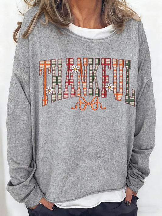 Women's Thanksgiving Art Casual Long-Sleeve T-Shirt