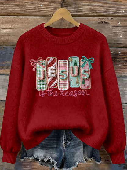 Women's Jesus Is the Reason Printed Casual Top