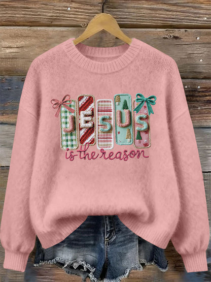 Women's Jesus Is the Reason Printed Casual Top