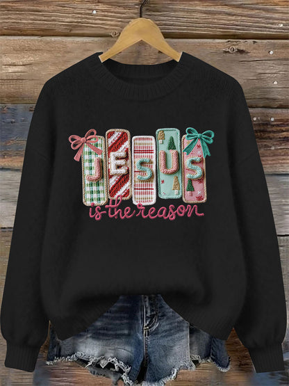 Women's Jesus Is the Reason Printed Casual Top