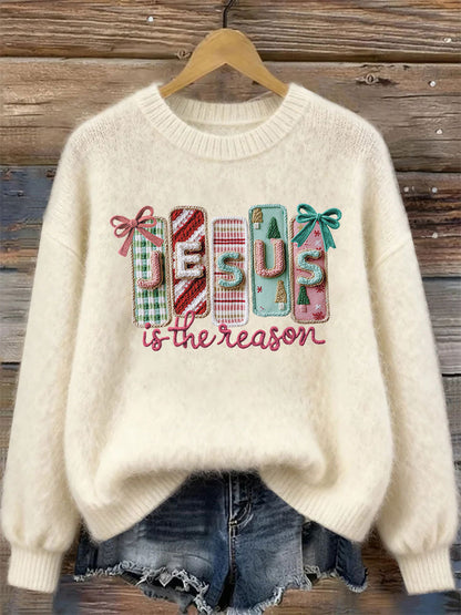 Women's Jesus Is the Reason Printed Casual Top