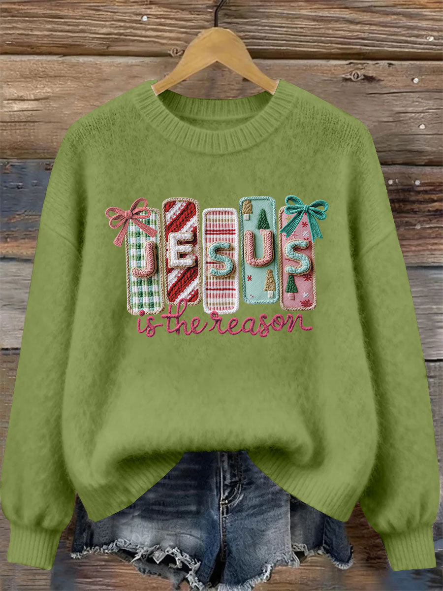 Women's Jesus Is the Reason Printed Casual Top