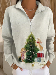 Women’s Merry Christmas Print Sweatshirt As picture / S
